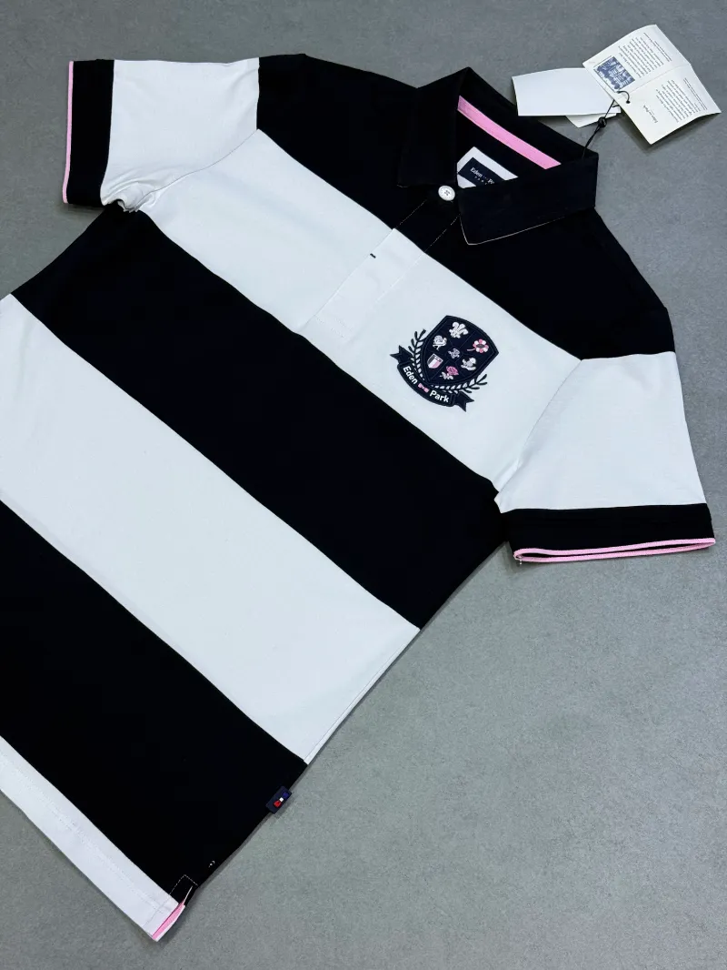 Polo demi-manche eden park a rayure white 2026 supergood — image 3