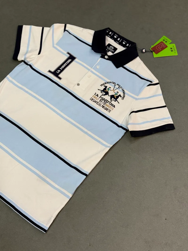 Polo demi-manche la martina first 1978 white 2026 supergood — image 3