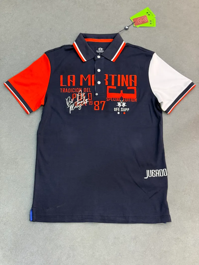 Polo Demi-Manche La Martina Tradicion Del Polo Navy 2026 Supergood