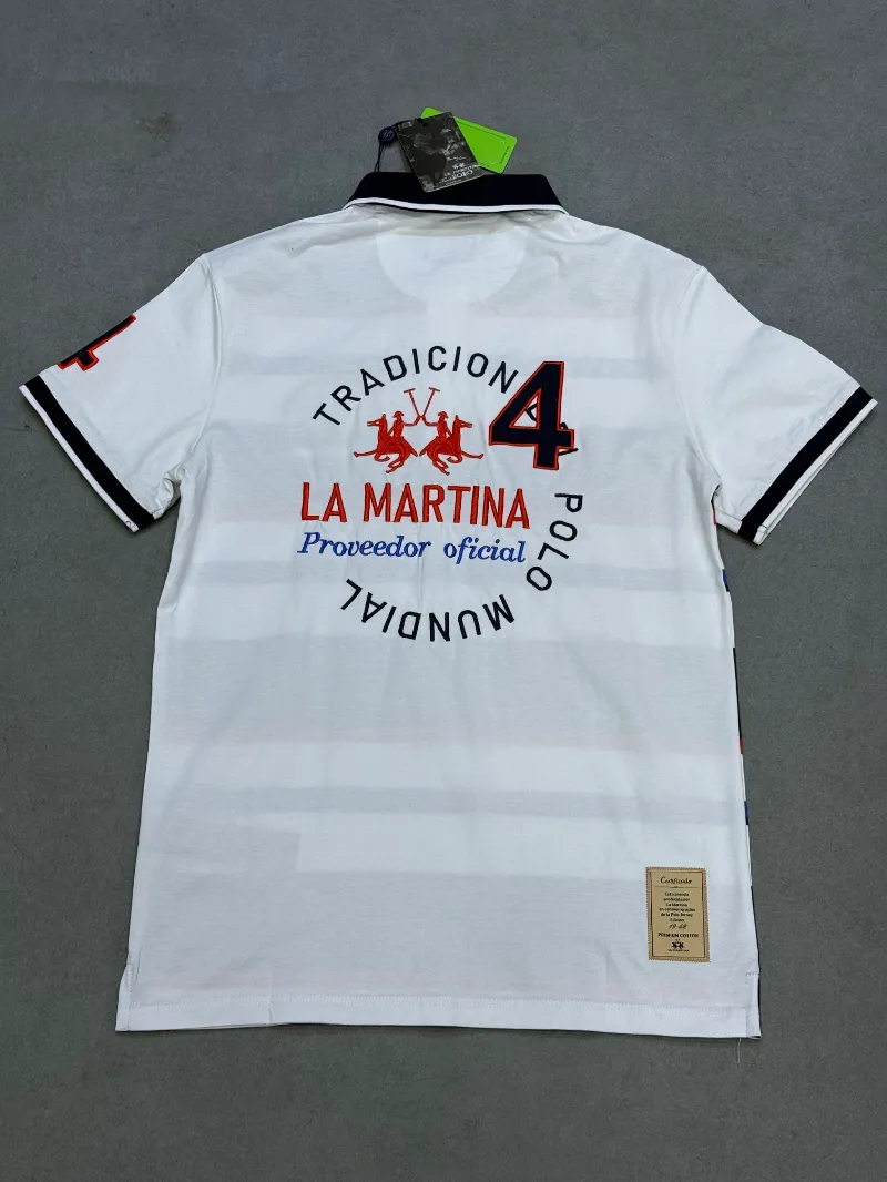 Polo demi-manche la Martina polo club white 2026 supergood — image 4