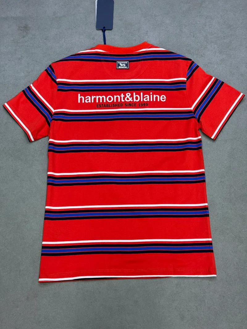 T-shirt harmont&bleine a rayure 2026 orange supergood — image 4